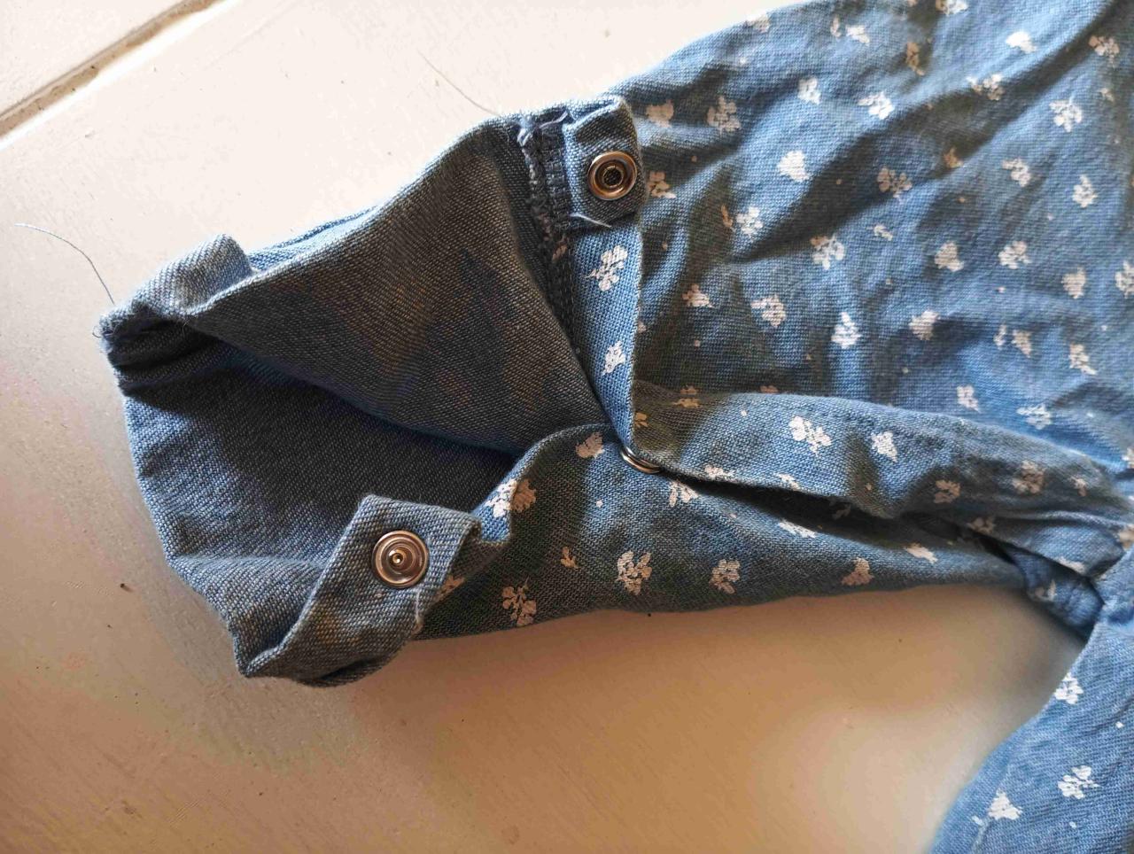 Jardinera bebé denim floreada 4kids - miniatura 2