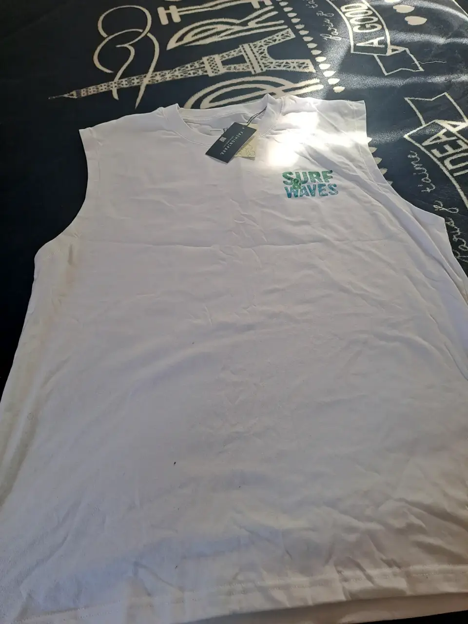Polera sin mangas blanca - miniatura 1