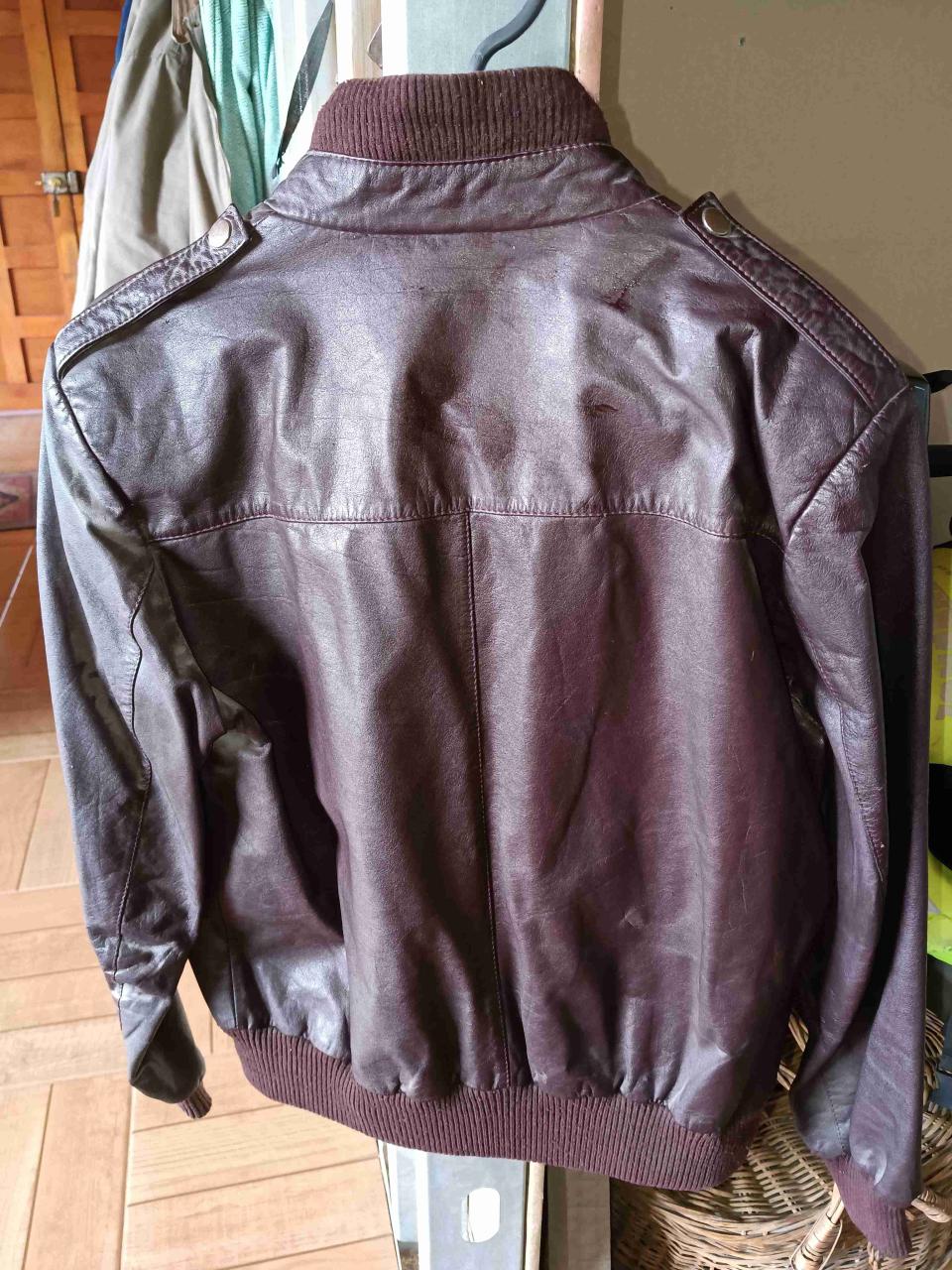 Chaqueta unisex marrón retro - miniatura 2