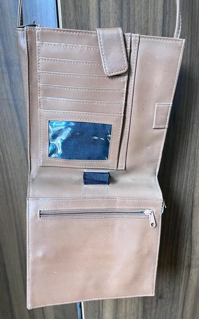 Cartera bandolera cuero marrón - miniatura 2