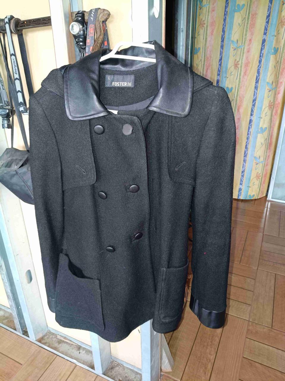 Elegante chaqueta negra talla L - miniatura 1