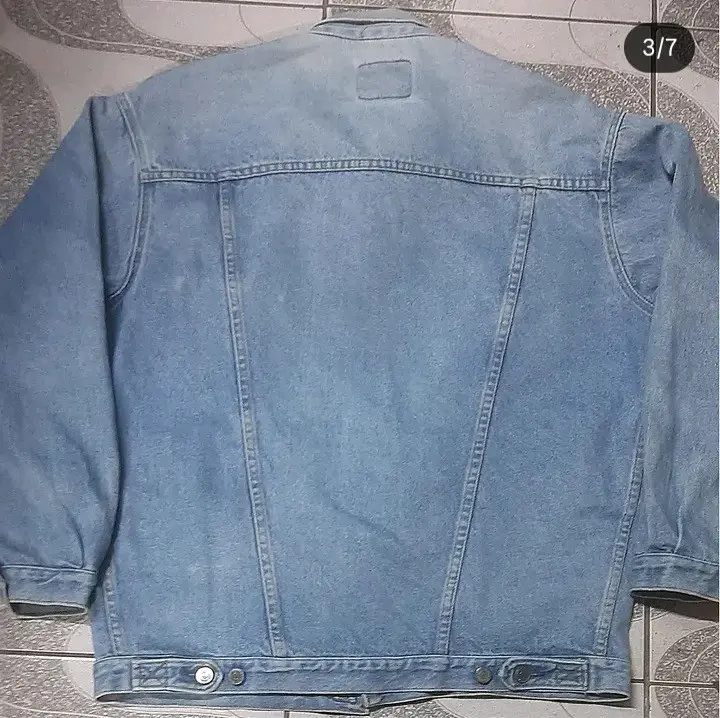 Chaqueta jeans azul claro - miniatura 3