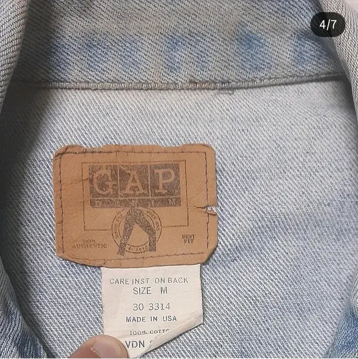 Chaqueta jeans azul claro - miniatura 4