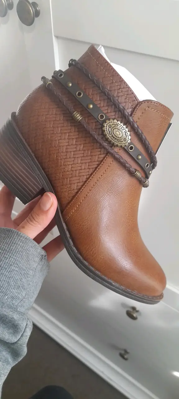 Botines marrón decorativos - miniatura 1