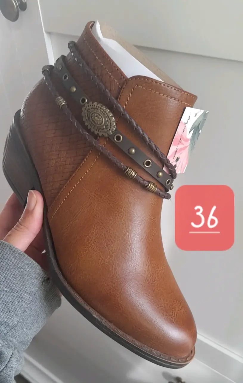 Botines marrón decorativos - miniatura 2