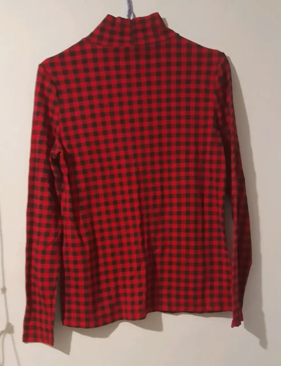 Polera cuello alto a cuadros - miniatura 5