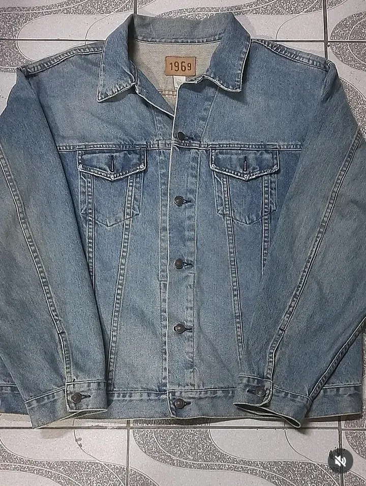 Chaqueta de mezclilla azul - miniatura 1
