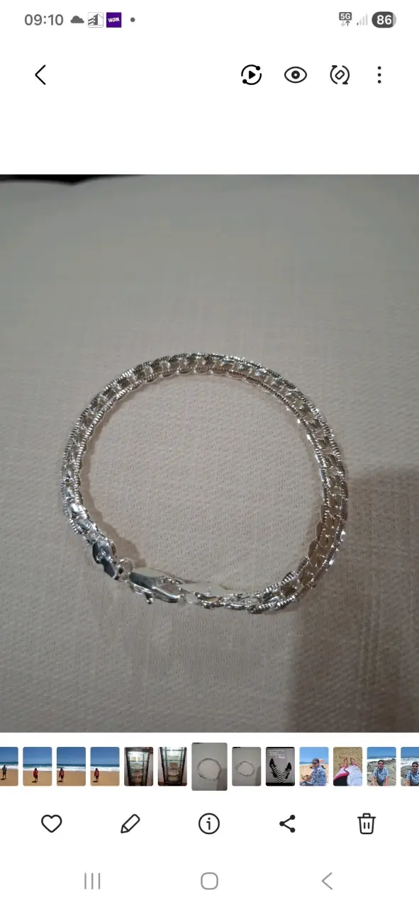Pulsera de plata trenzada - miniatura 2