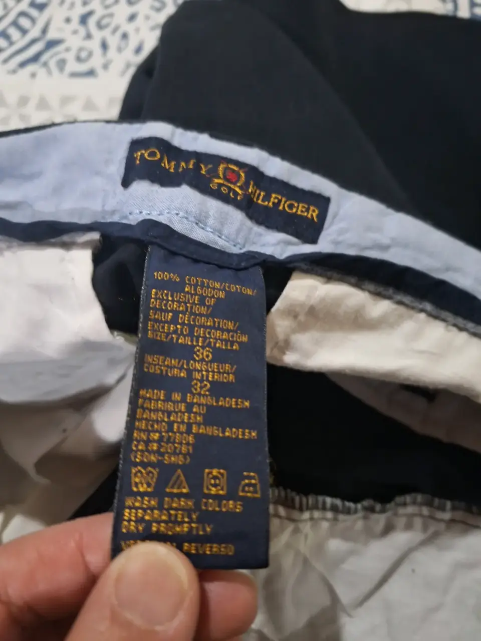 Pantalones Tommy Hilfiger azul - miniatura 1