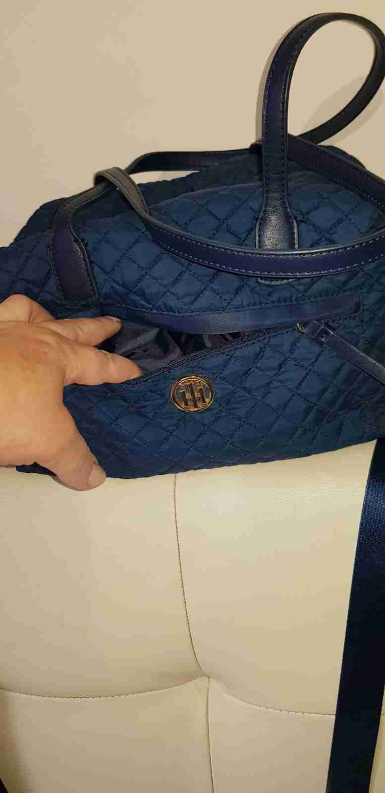 Bolso azul acolchado - miniatura 4
