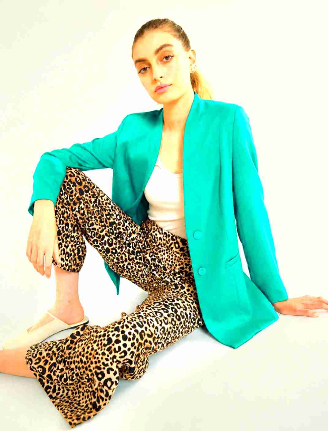 Blazer Largo IO Verde Turquesa/Mod.160202230601274 - miniatura 3