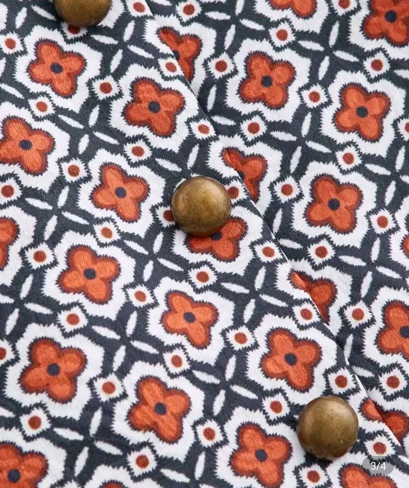 Vestido estampado geométrico S marca Mod - miniatura 3