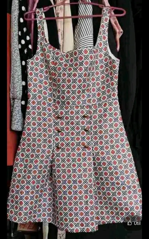 Vestido estampado geométrico S marca Mod - miniatura 5
