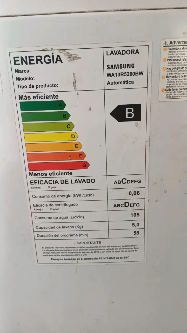 Lavadora Samsung automática - miniatura 1
