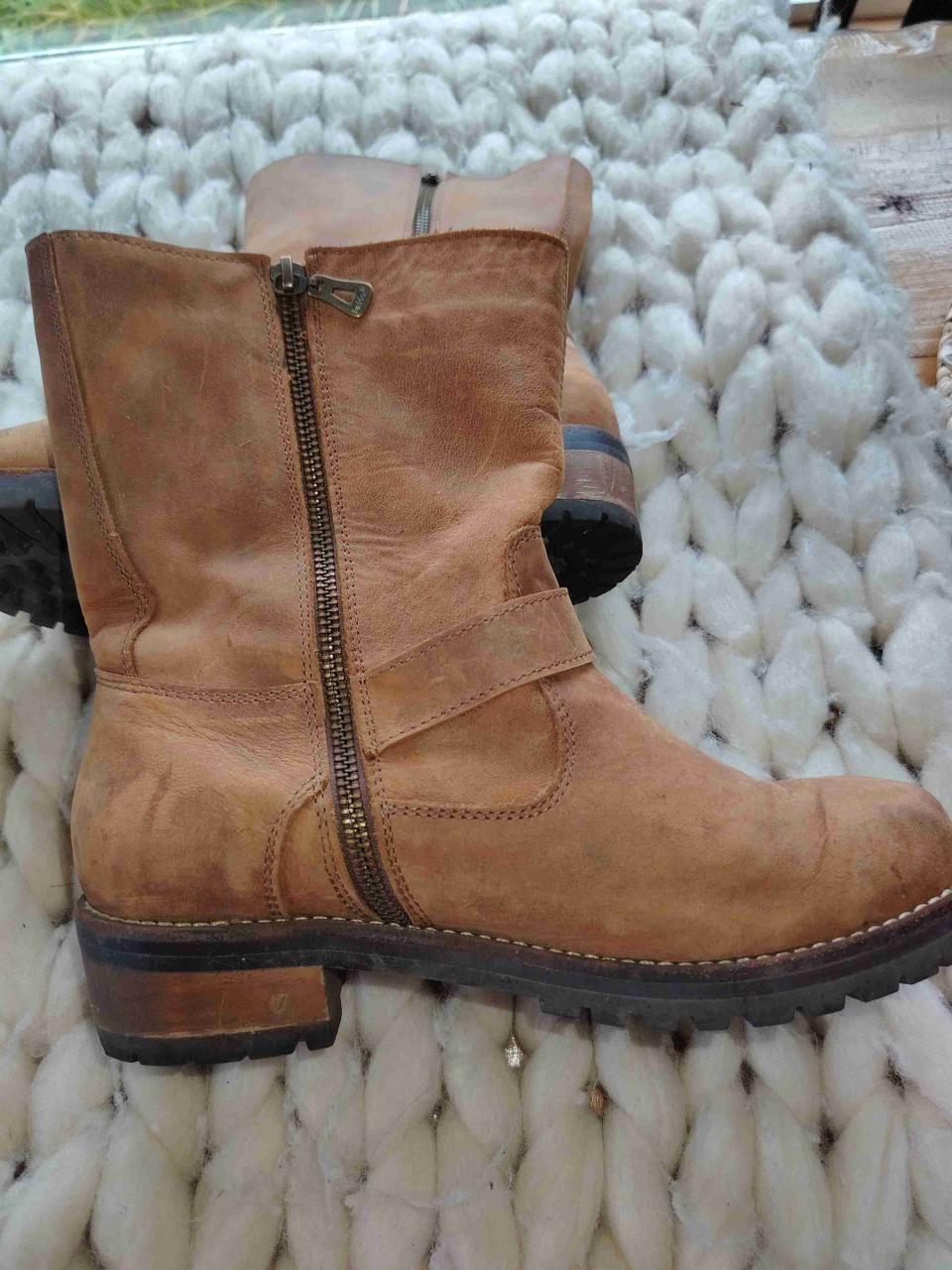 Botas de cuero marrón - miniatura 3