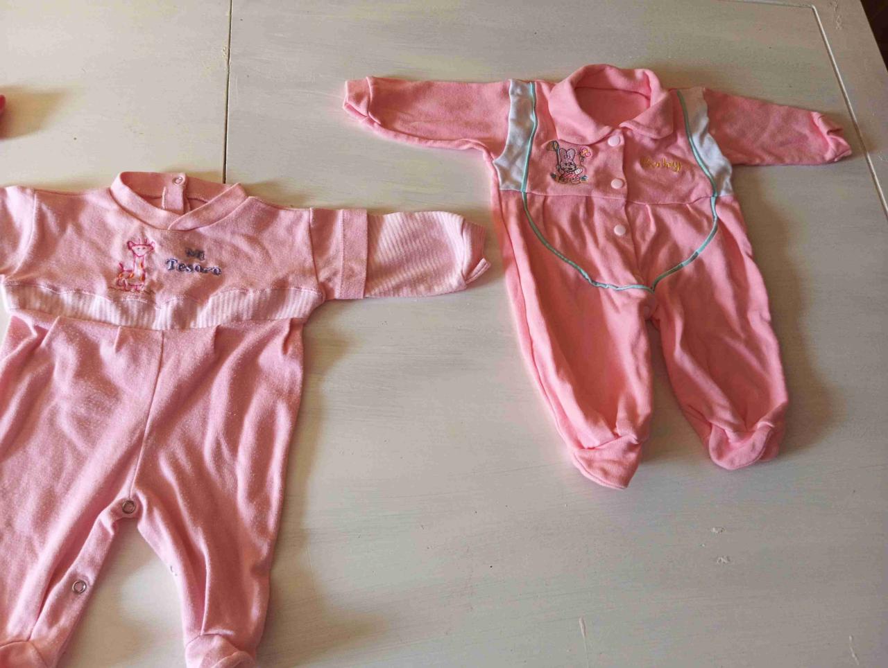 Set de ositos RN rosado con estampado - miniatura 4