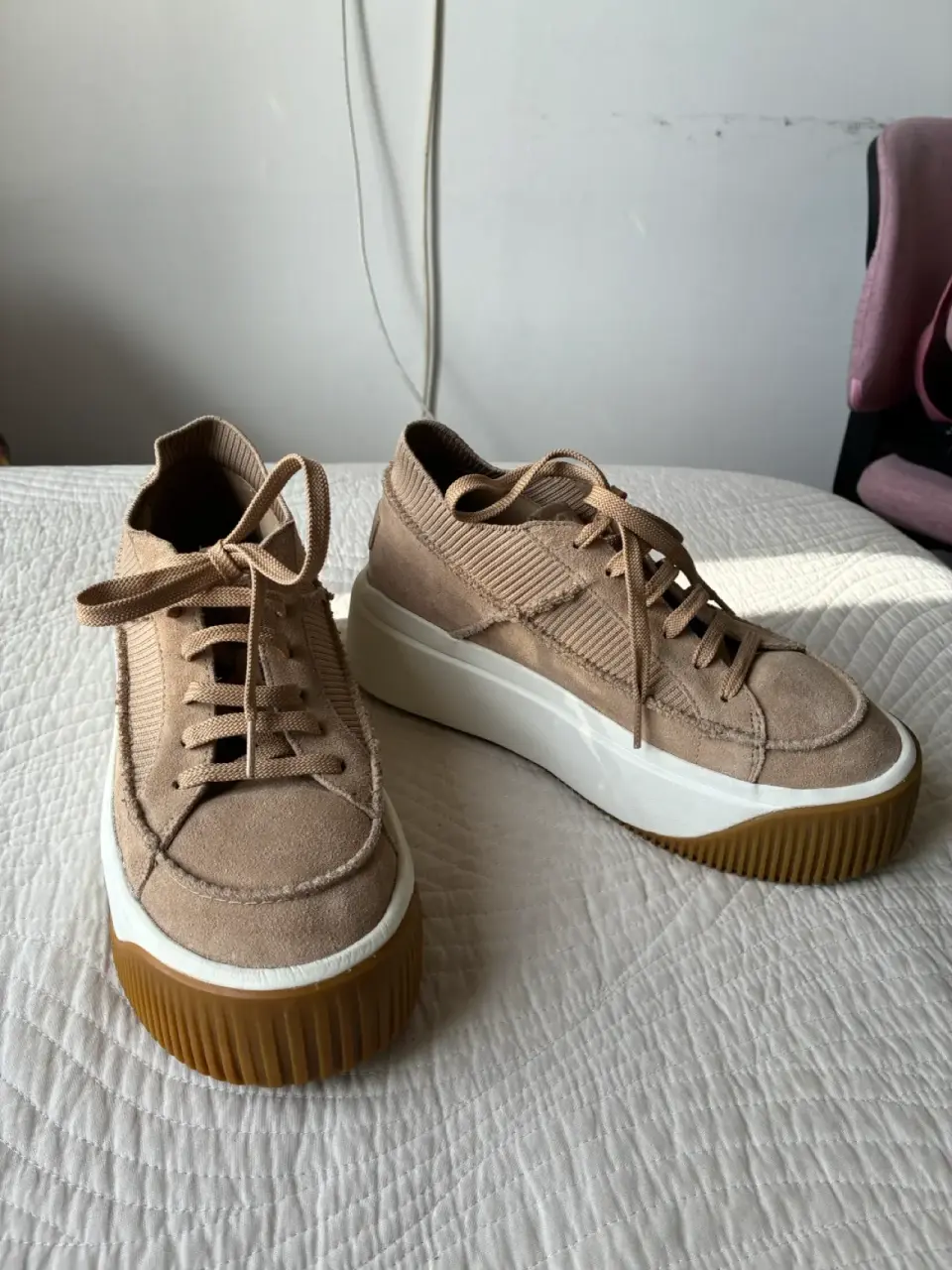 Zapatillas beige mujer plataforma UGG - miniatura 5