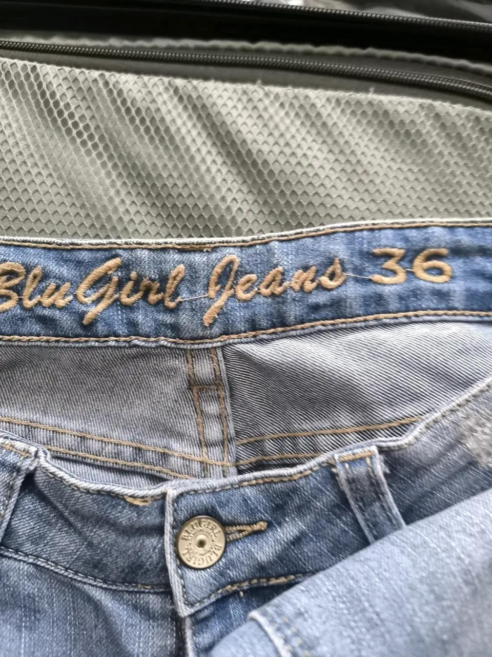 Jeans Blu Girl con perlas - miniatura 3