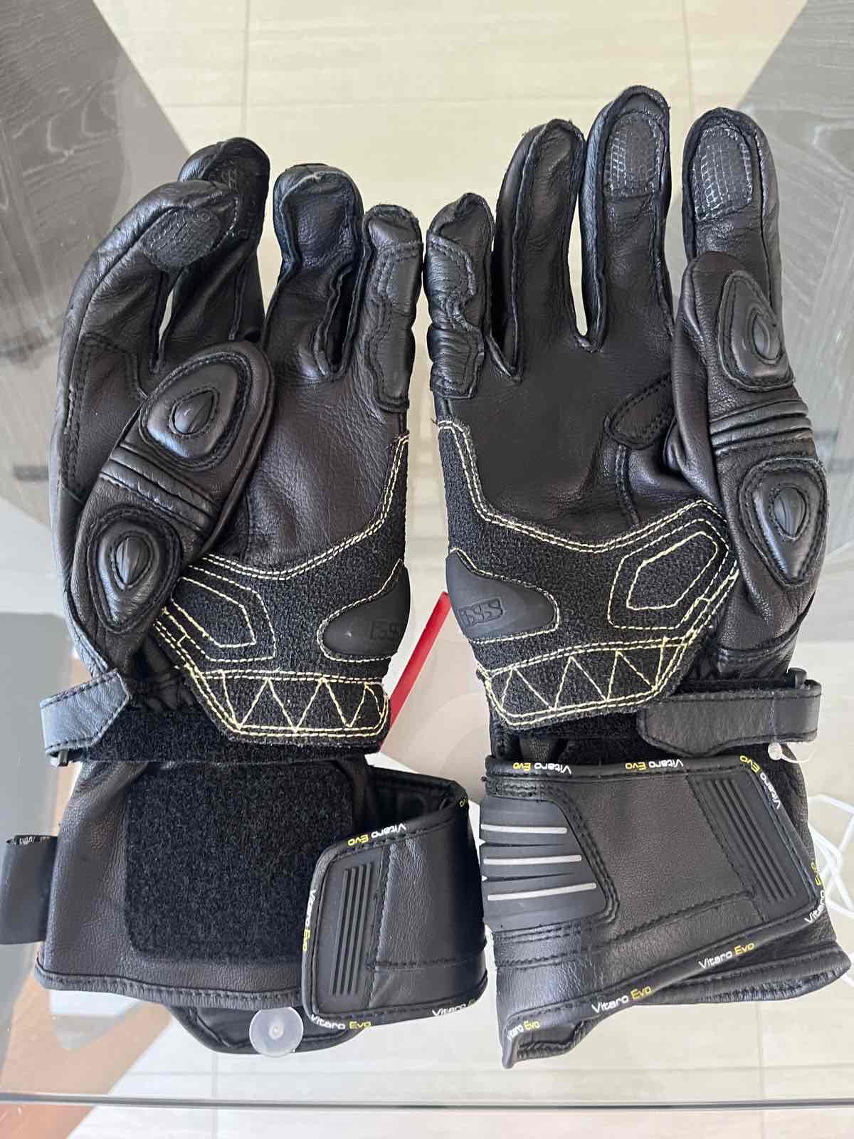 Guantes de motocicleta negros - miniatura 2