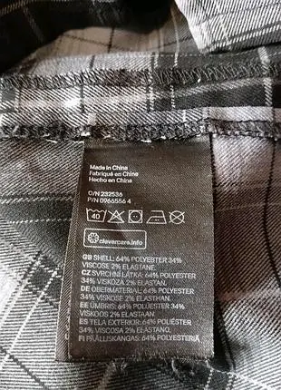 Vestido jumper escocés gris y negro M - miniatura 4