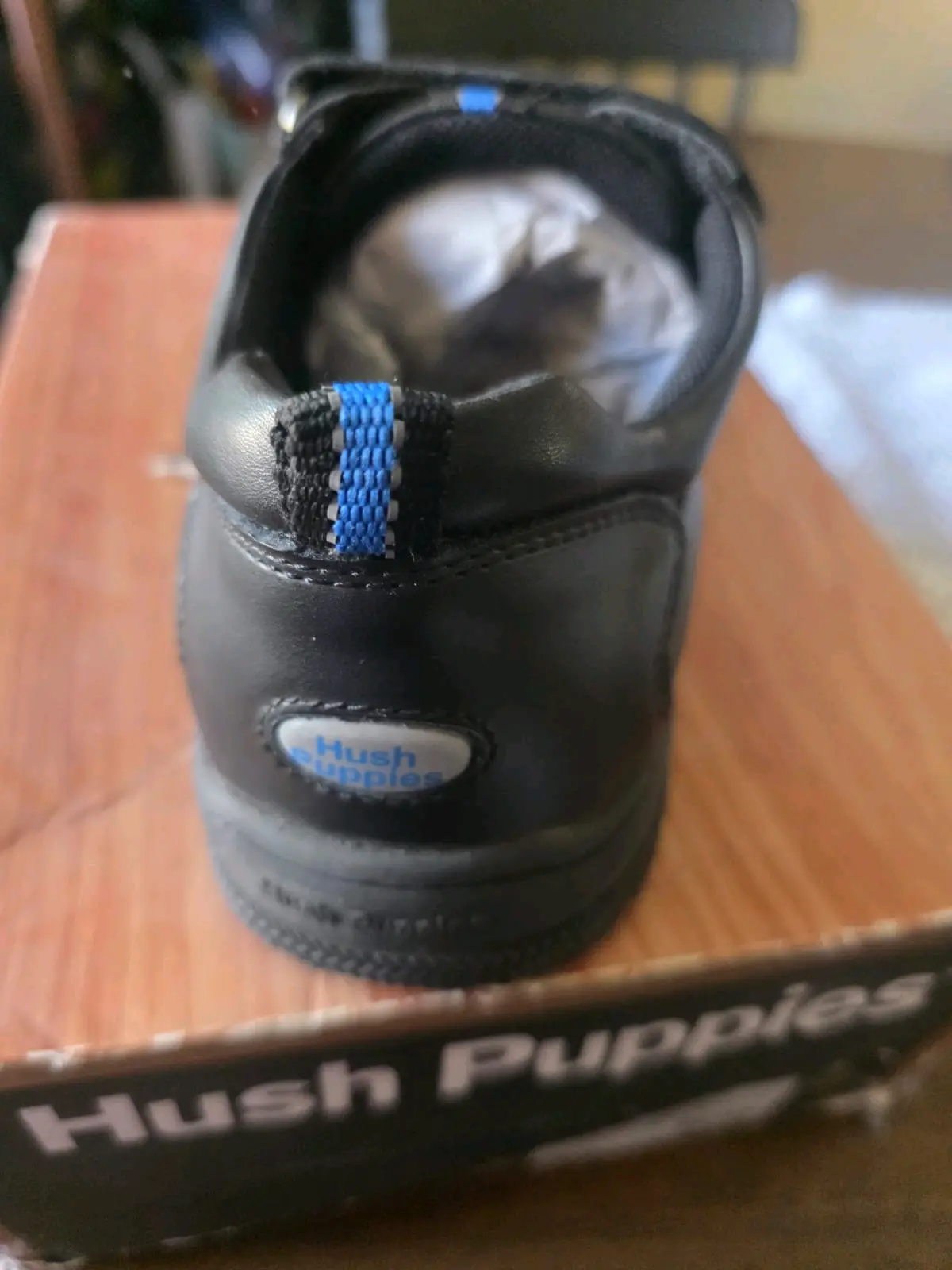 Zapato escolar negro con velcro - miniatura 4