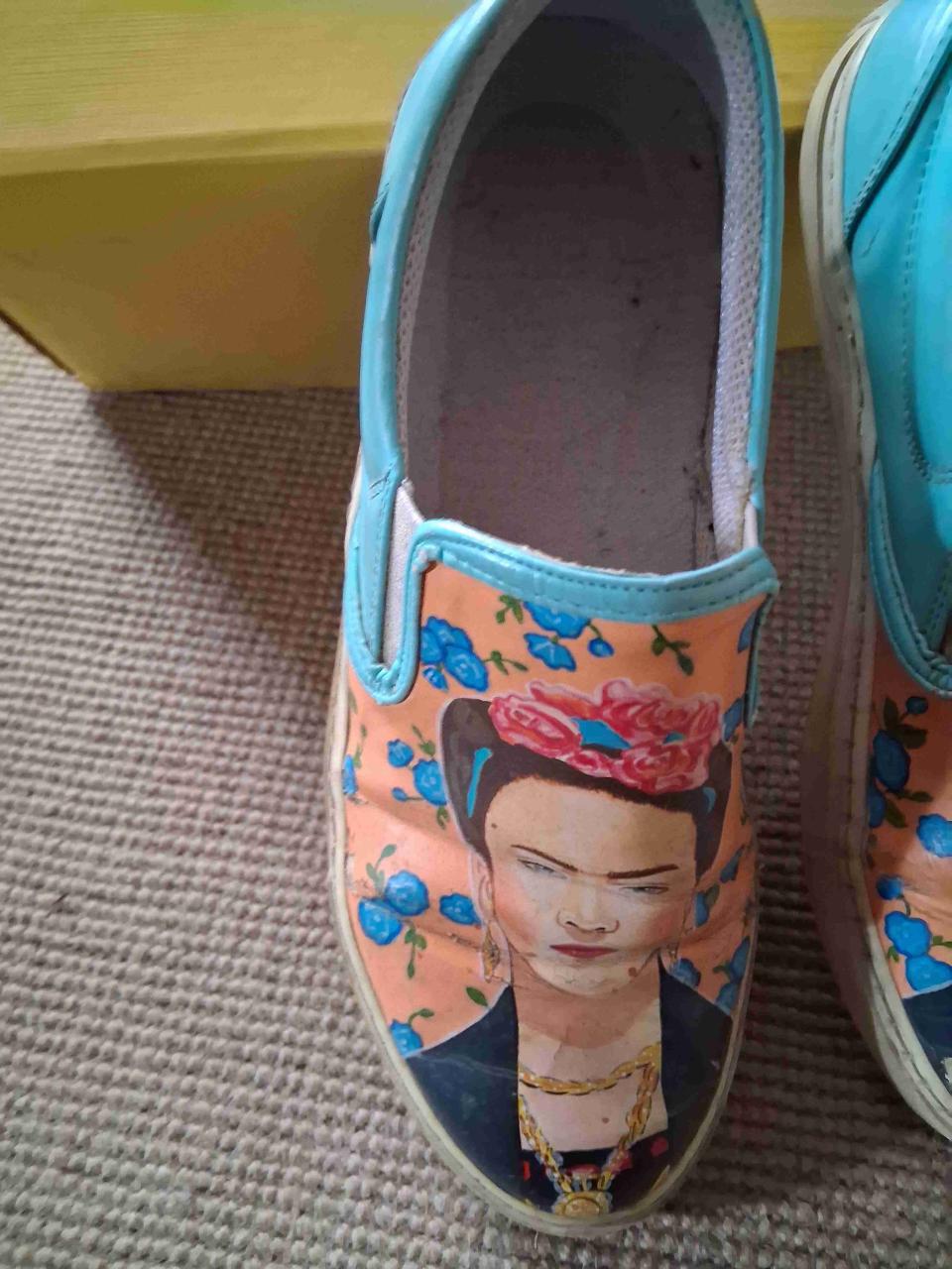 Zapatillas arte Frida Kahlo. TURQUÍA - miniatura 3