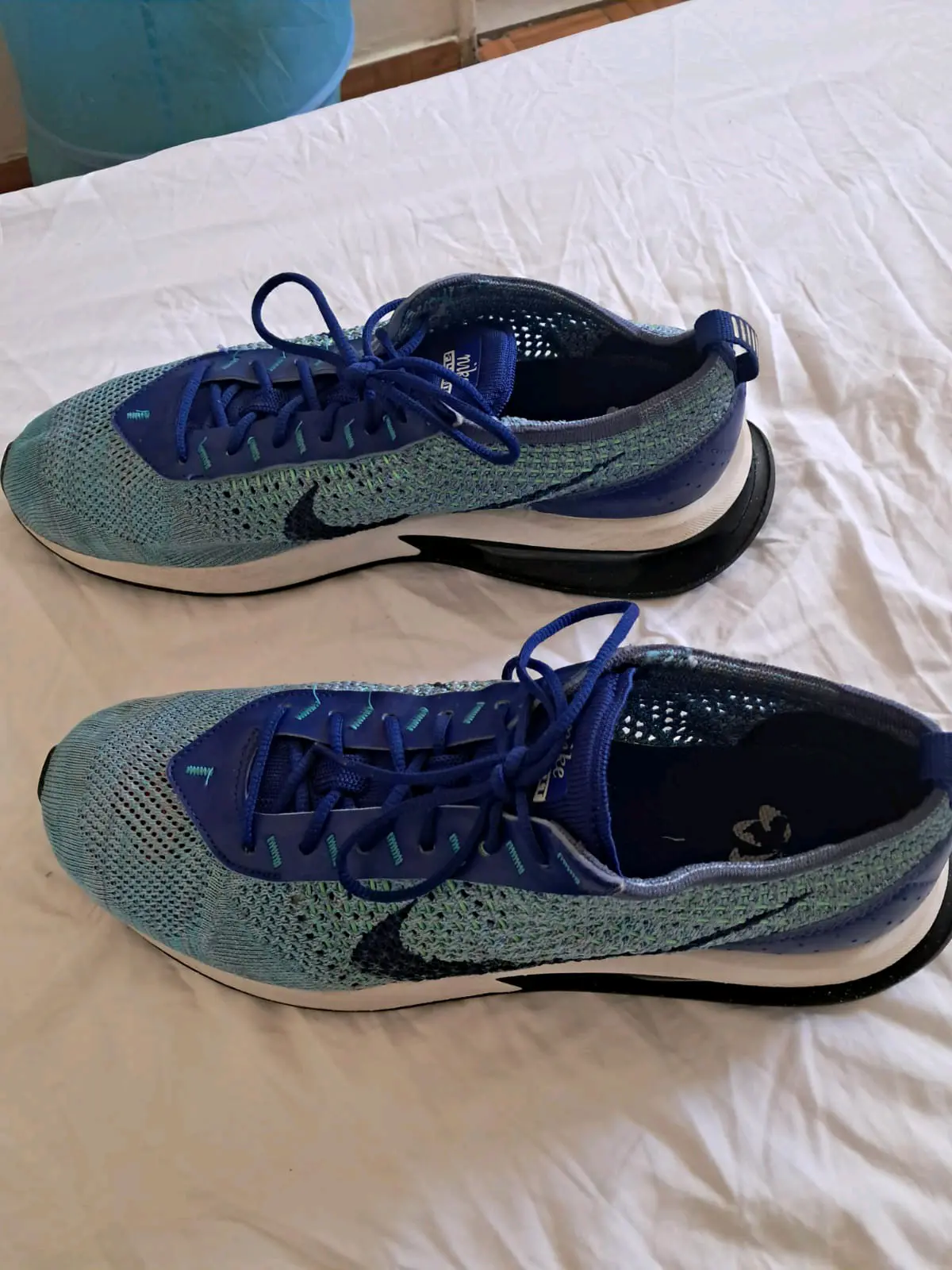 Zapatillas deportivas Nike Flyknit azules - miniatura 5