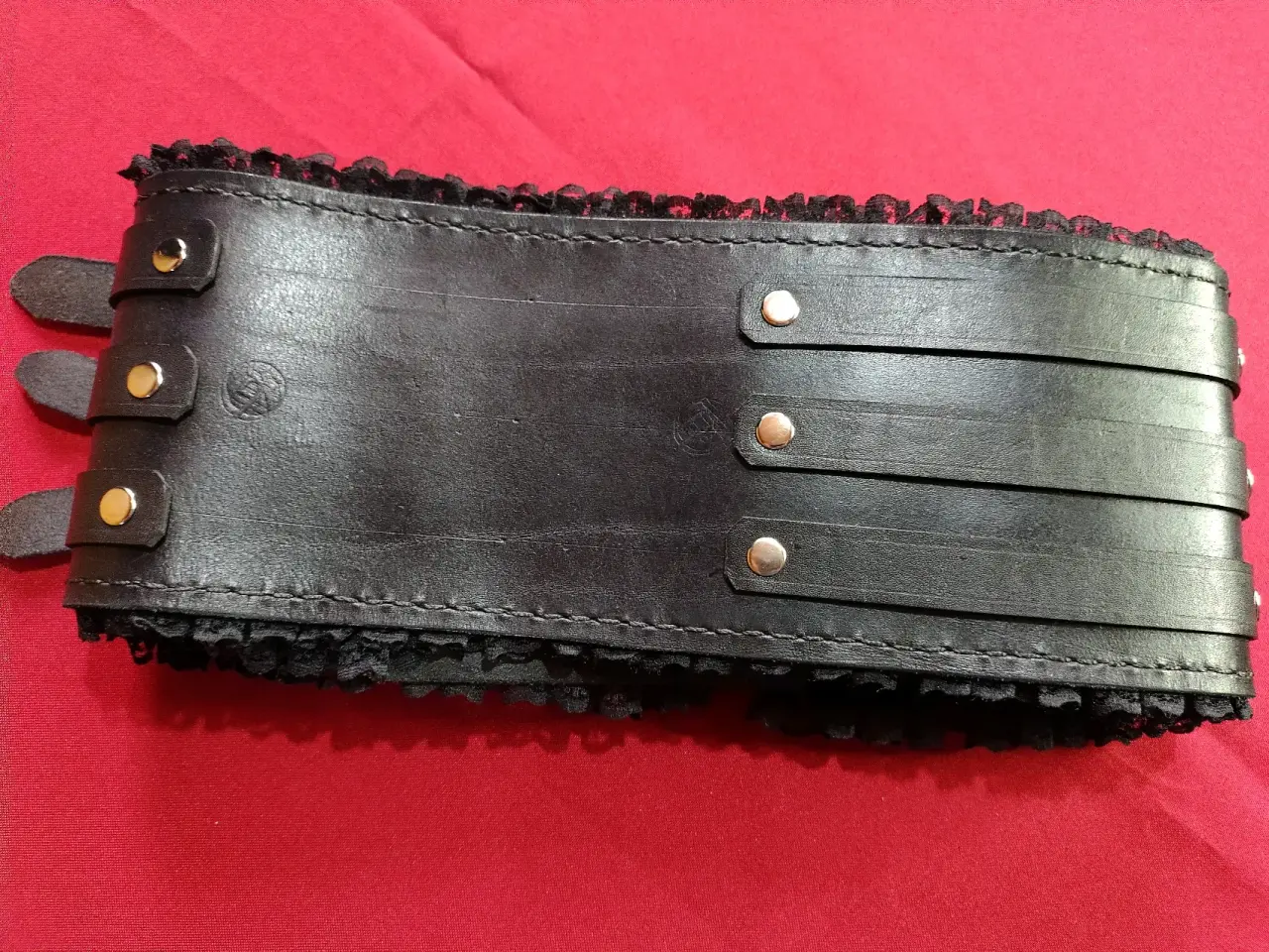 Cinto Negro de cuero natural - Talla S - miniatura 5