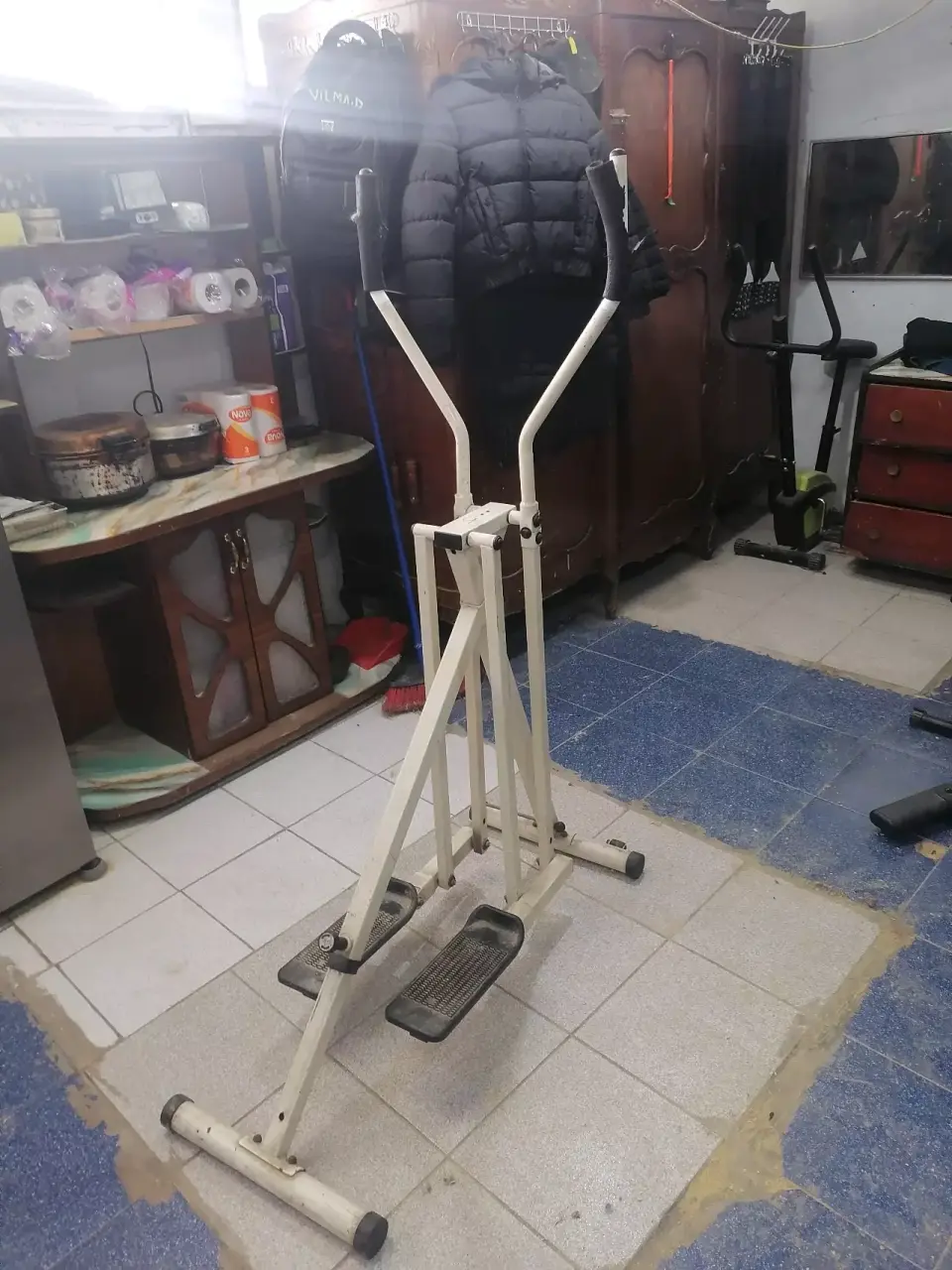 Mini escaladora blanca para ejercicio - miniatura 5