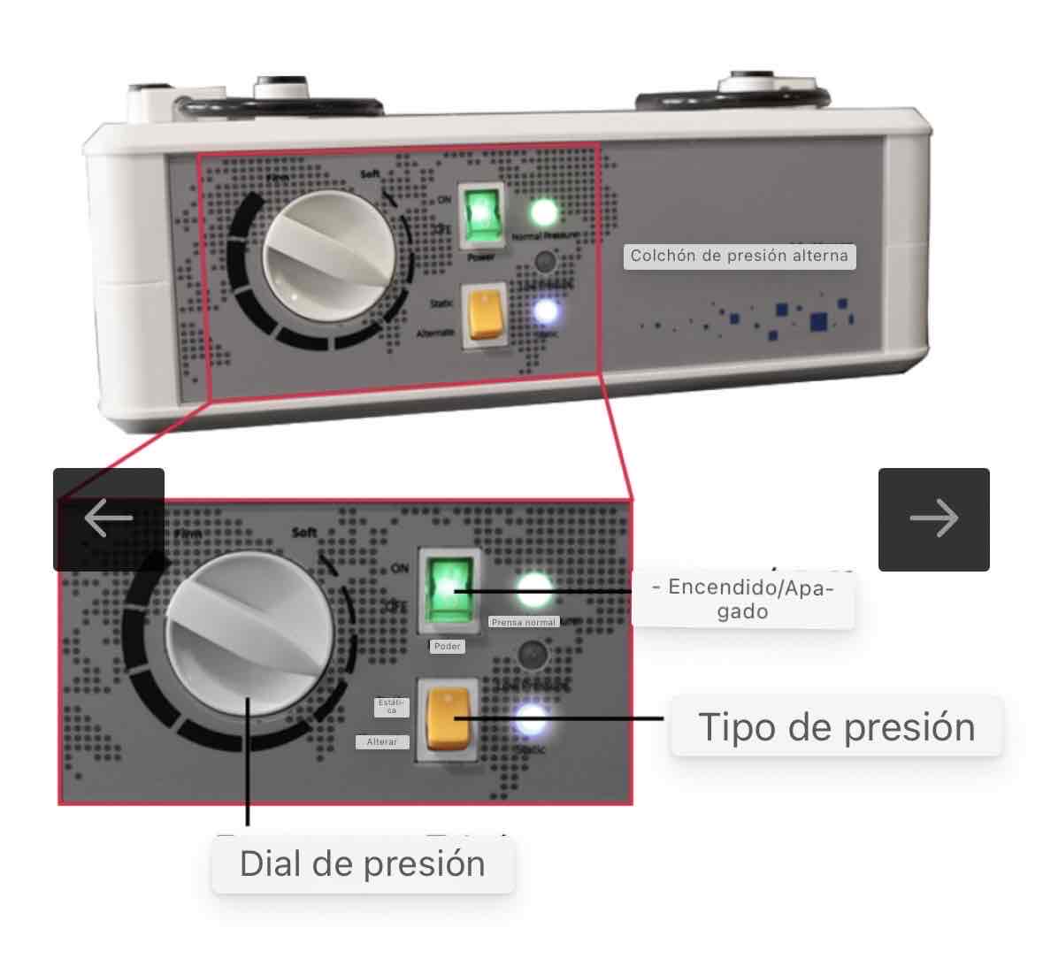 Colchón antiescaras de presión alterna con motor - miniatura 3