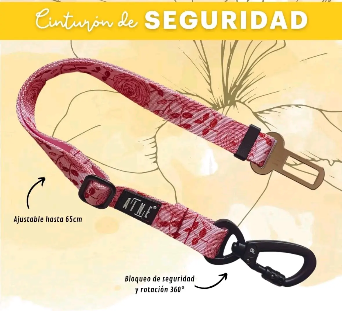 Cinturón de seguridad para mascotas - miniatura 4
