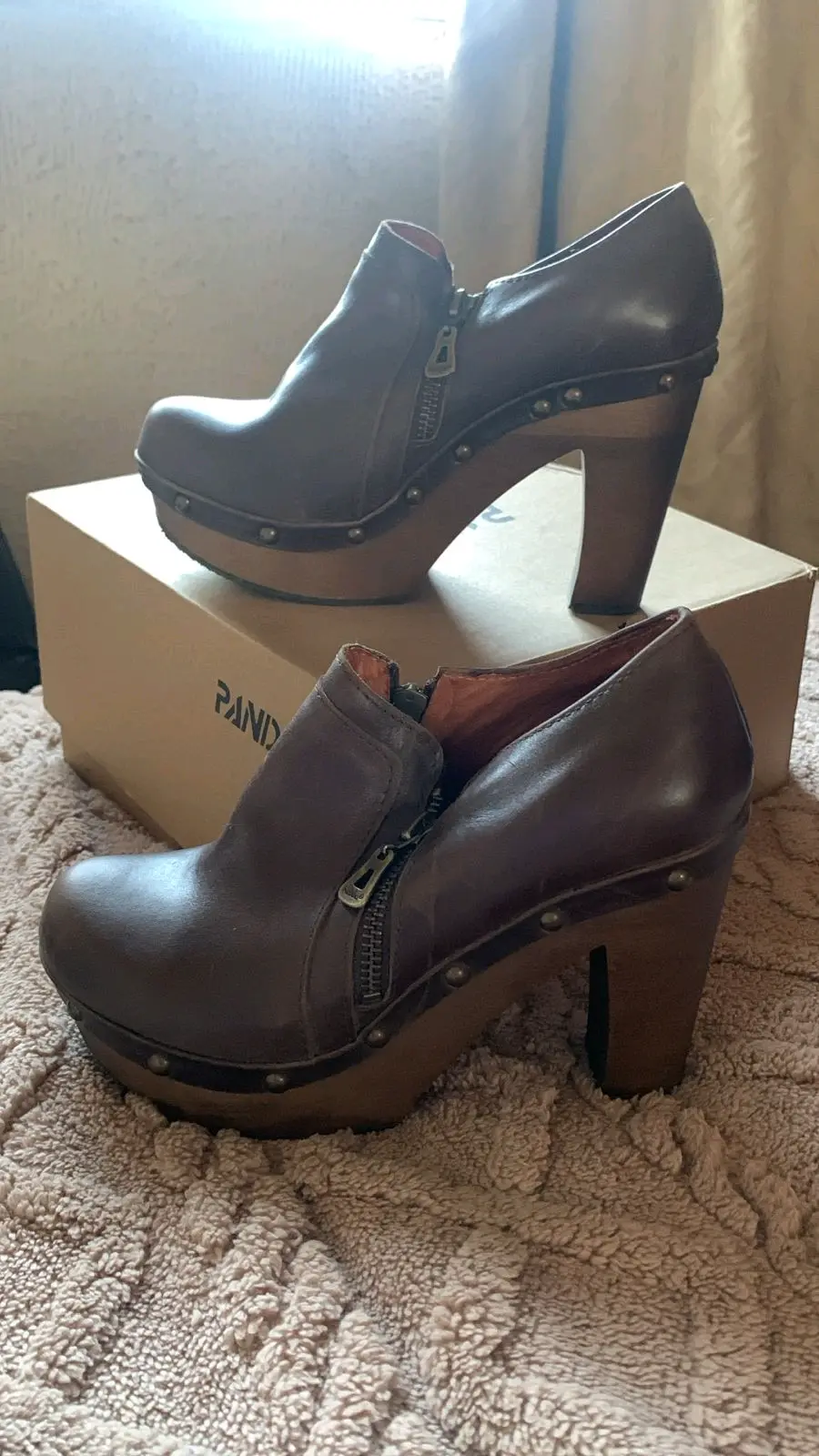 Botines marrones con plataforma