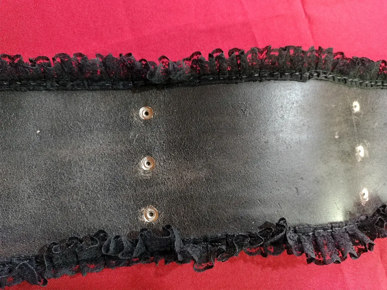 Cinto Negro de cuero natural - Talla S - miniatura 6
