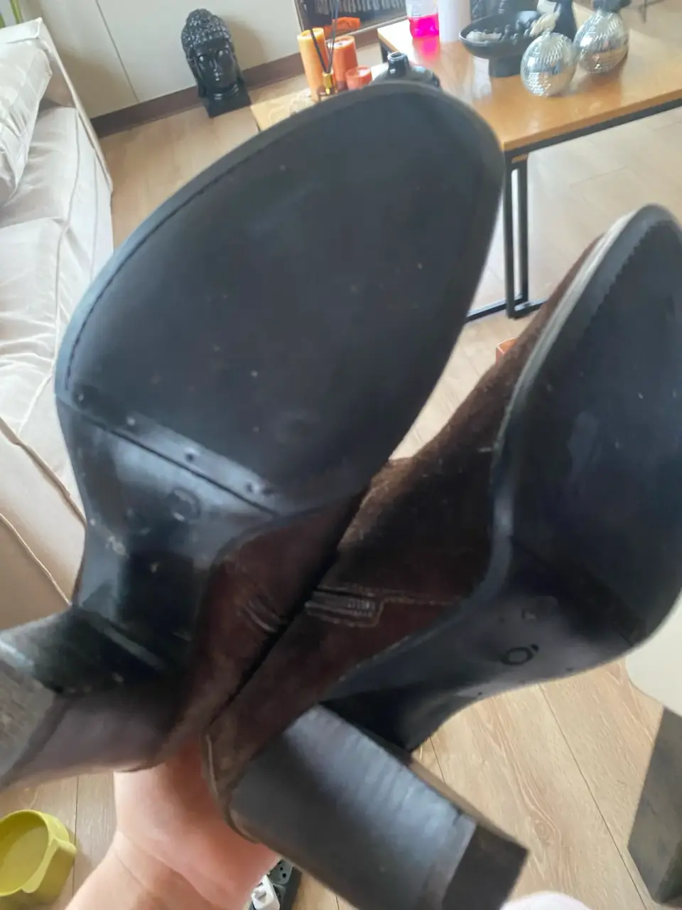 Botas altas de gamuza marrón - miniatura 3