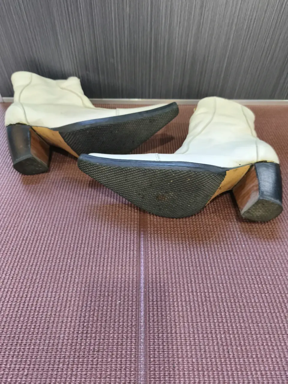 Botines de cuero blanco - miniatura 4