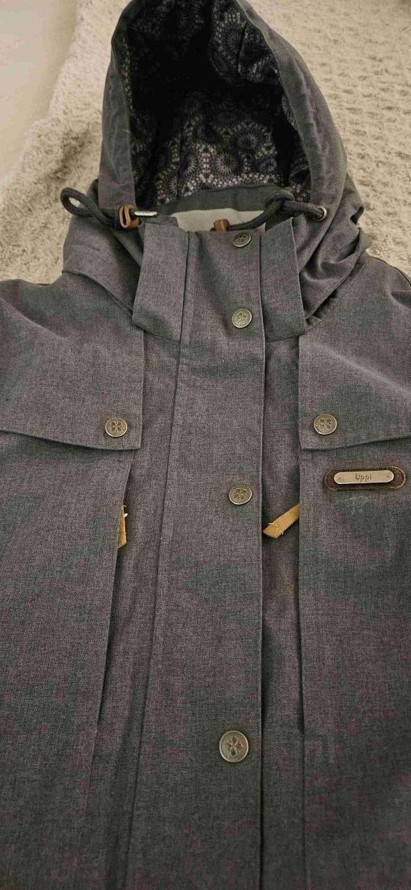 Parka gris Lippi con capucha, impermeable. - miniatura 4