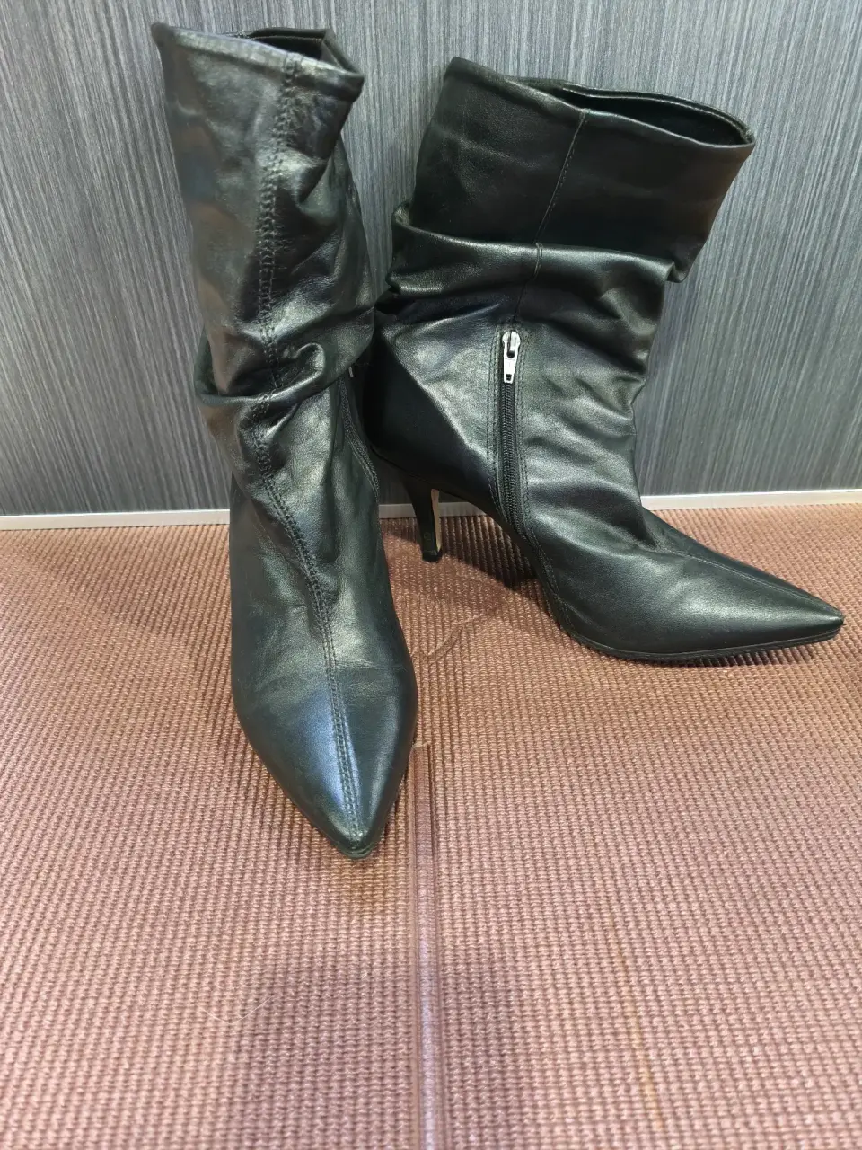 Botines taco alto negros - miniatura 2