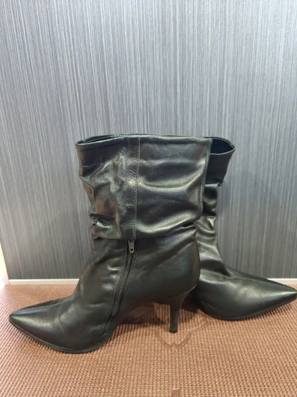 Botines taco alto negros - miniatura 3