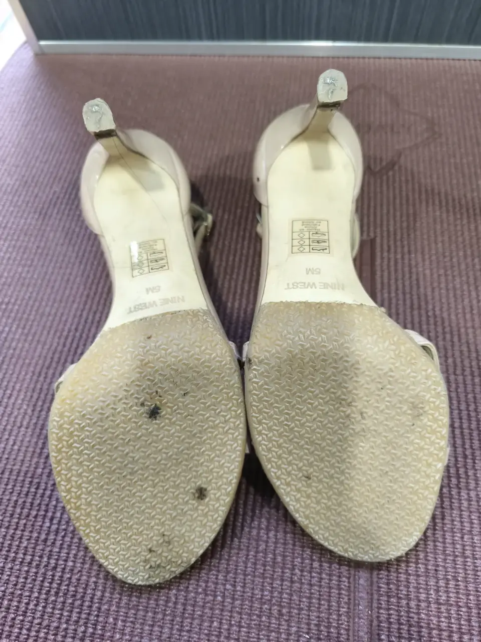 Sandalias beige Nine West 35 - miniatura 3