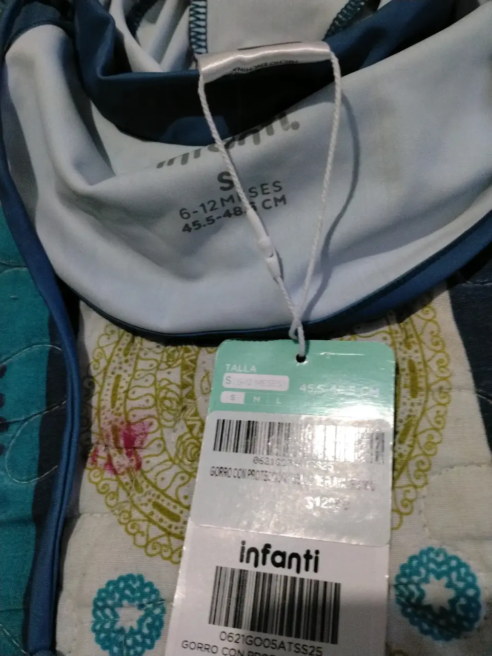 Gorro azul para niños con protección - miniatura 2
