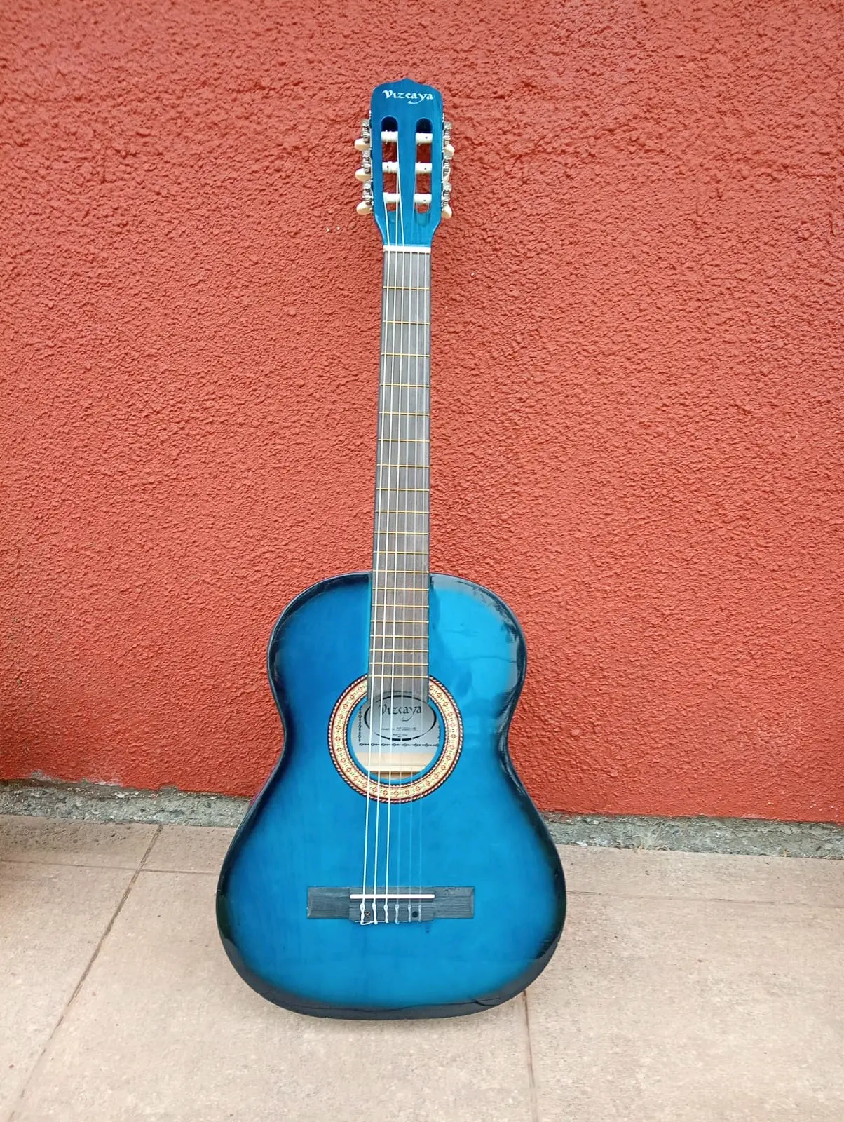 Guitarra acústica azul Vizcaya - miniatura 1