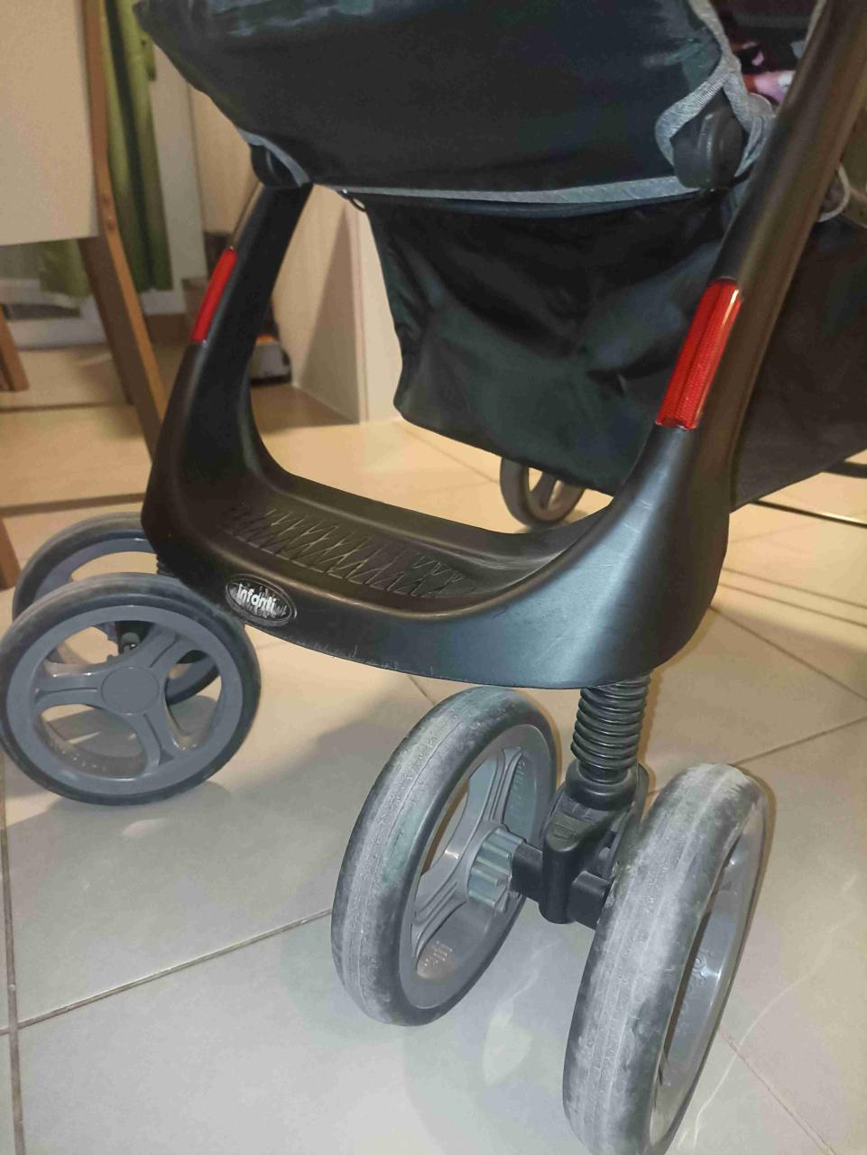 Coche para bebé Infanti gris - miniatura 4