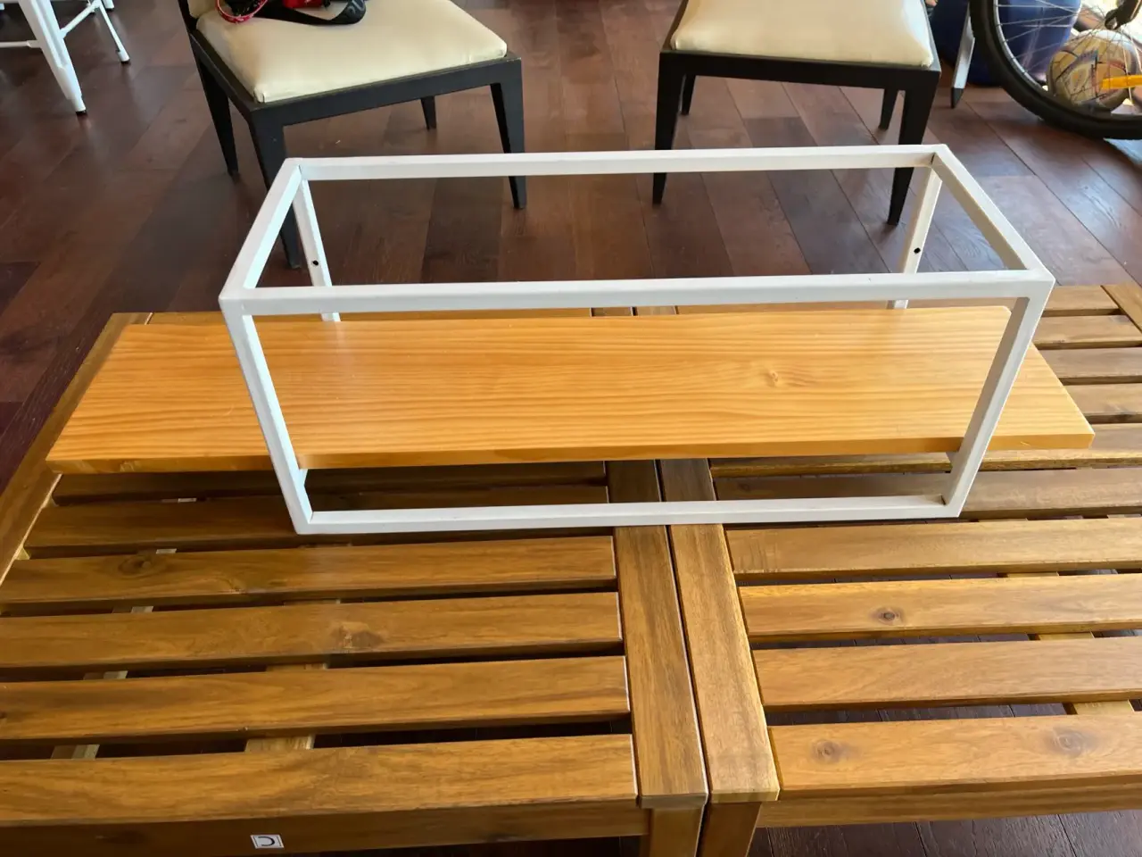 Estante de pared madera y metal - miniatura 1
