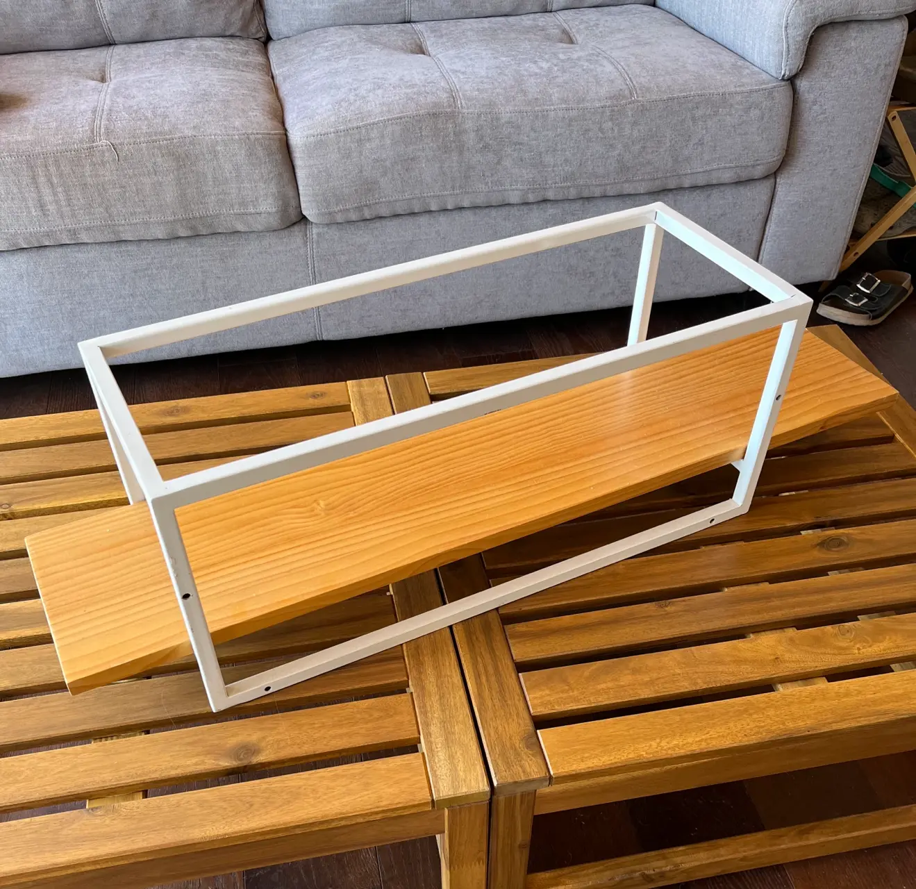 Estante de pared madera y metal - miniatura 2