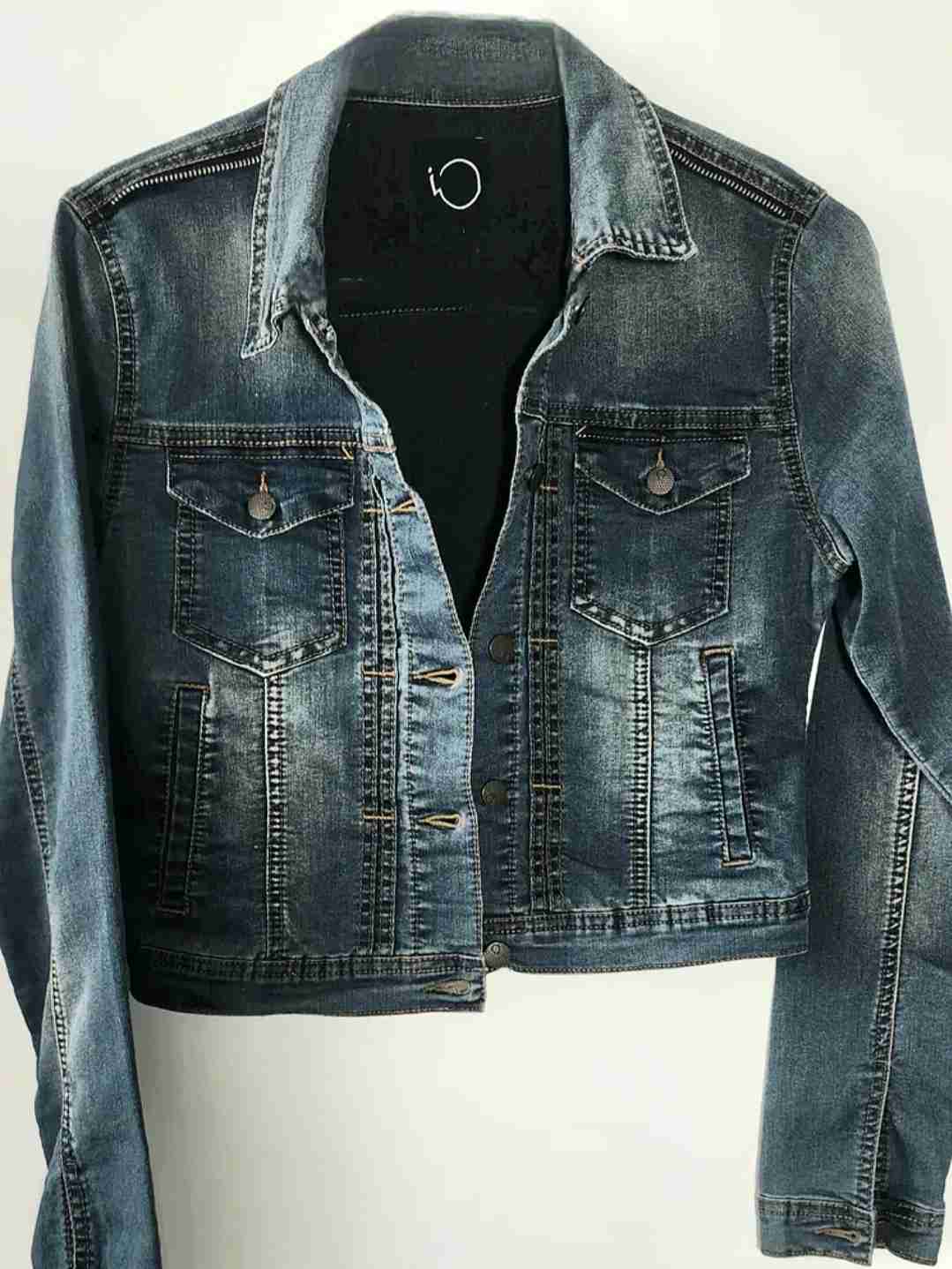 Chaqueta Mezclilla Azul Oscuro IO c/cierre hombro - miniatura 3