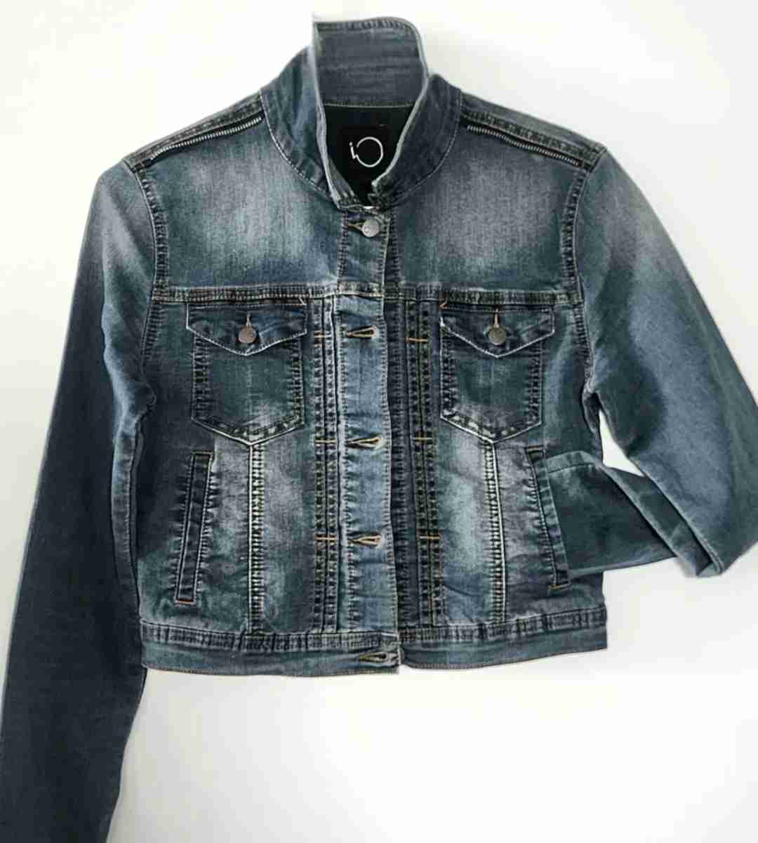 Chaqueta Mezclilla Azul Oscuro IO c/cierre hombro - miniatura 4
