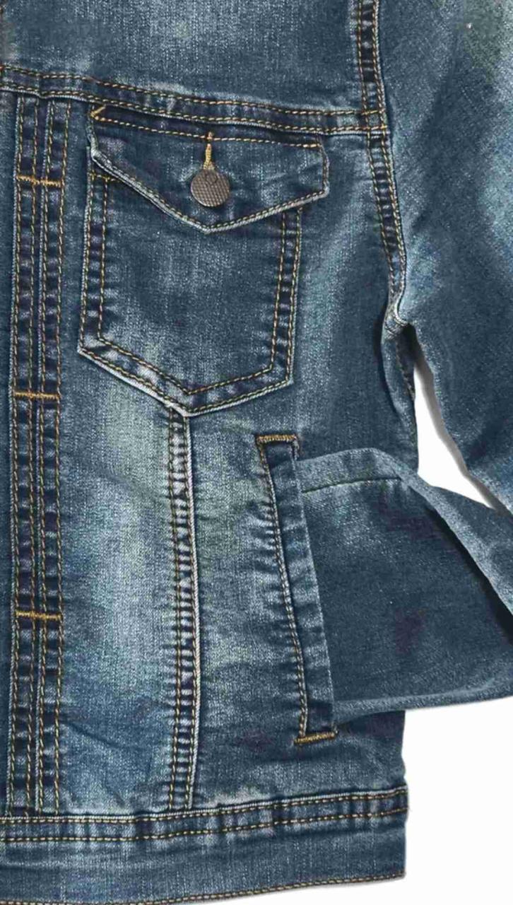 Chaqueta Mezclilla Azul Oscuro IO c/cierre hombro - miniatura 6
