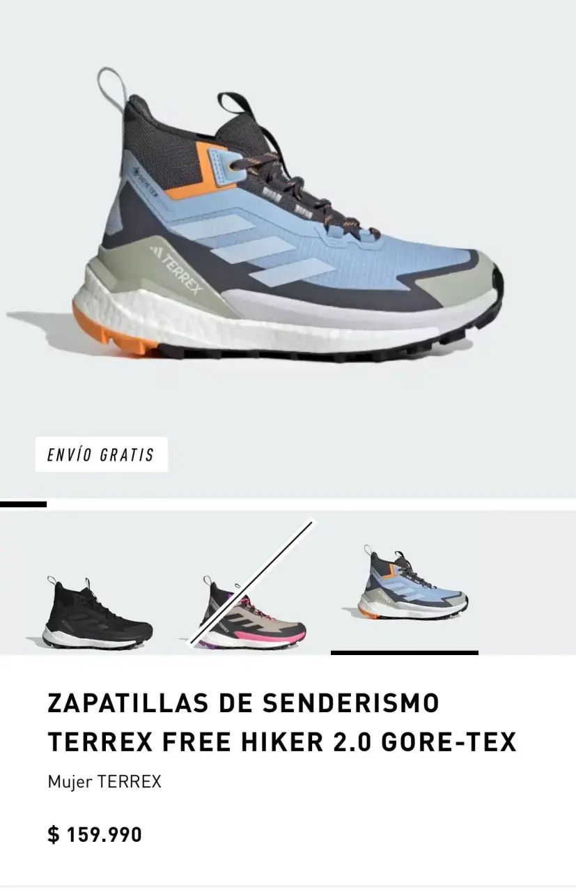 Zapatillas Terrex Free Hiker 2.0 Mujer - miniatura 5