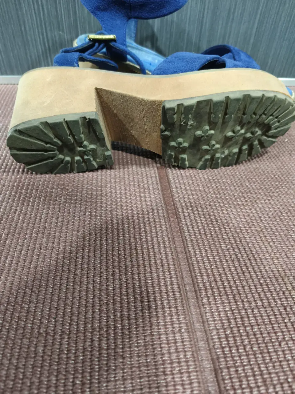Sandalias de plataforma azul 36 - miniatura 4