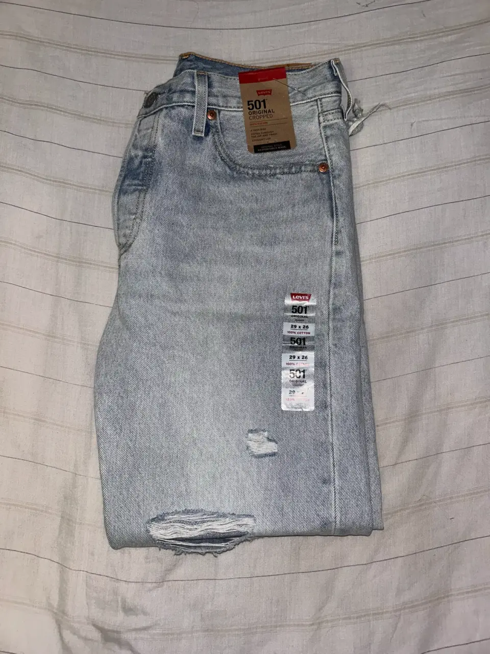 Jeans Levi's 501 desgastados - miniatura 3